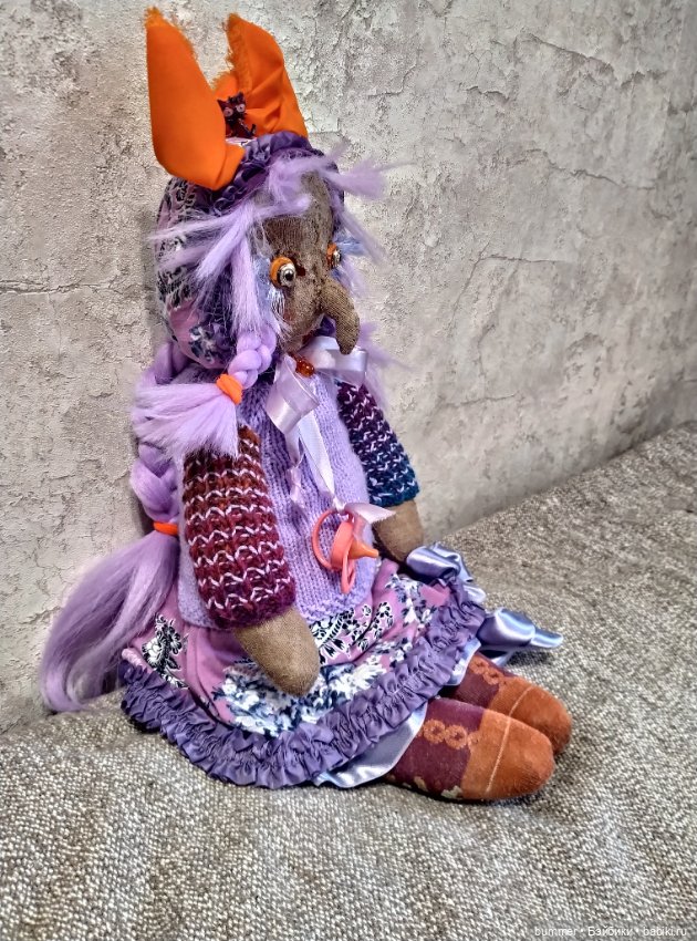Мои примитивные куклы. Внучки Бабы Яги, Алевтиночка и Альбиночка (фото 4)