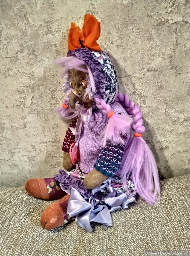 Мои примитивные куклы. Внучки Бабы Яги, Алевтиночка и Альбиночка (фото 2)
