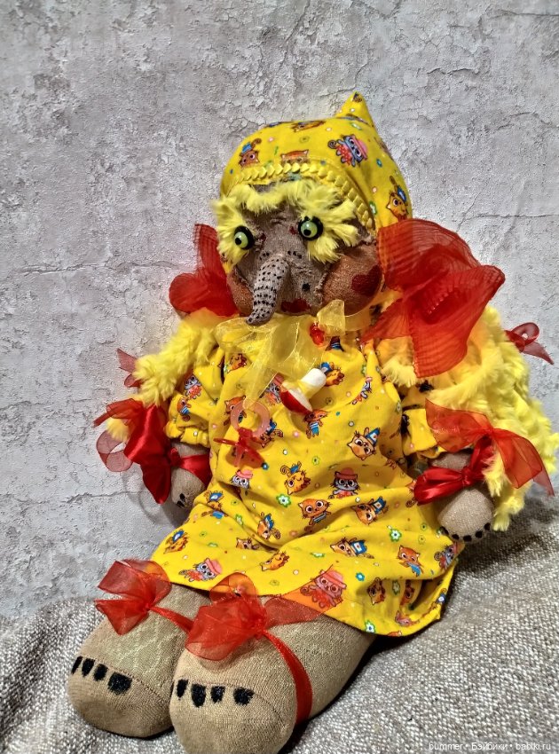 Мои примитивные куклы. Внучки Бабы Яги, Алевтиночка и Альбиночка (фото 9)