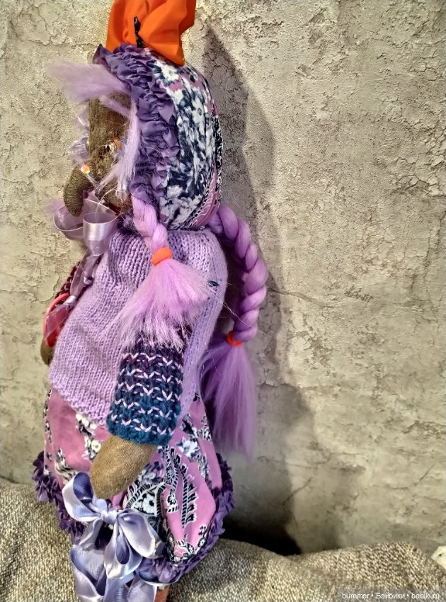 Мои примитивные куклы. Внучки Бабы Яги, Алевтиночка и Альбиночка (фото 3)