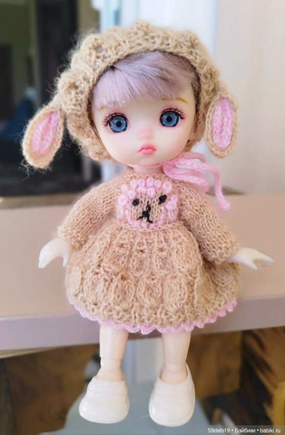 Наряд для куколки бабольки 15 см "ОВЕЧКА"