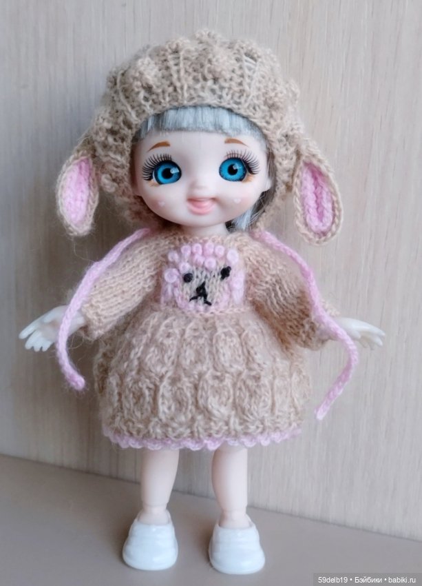 Наряд для куколки бабольки 15 см "ОВЕЧКА" (фото 2)