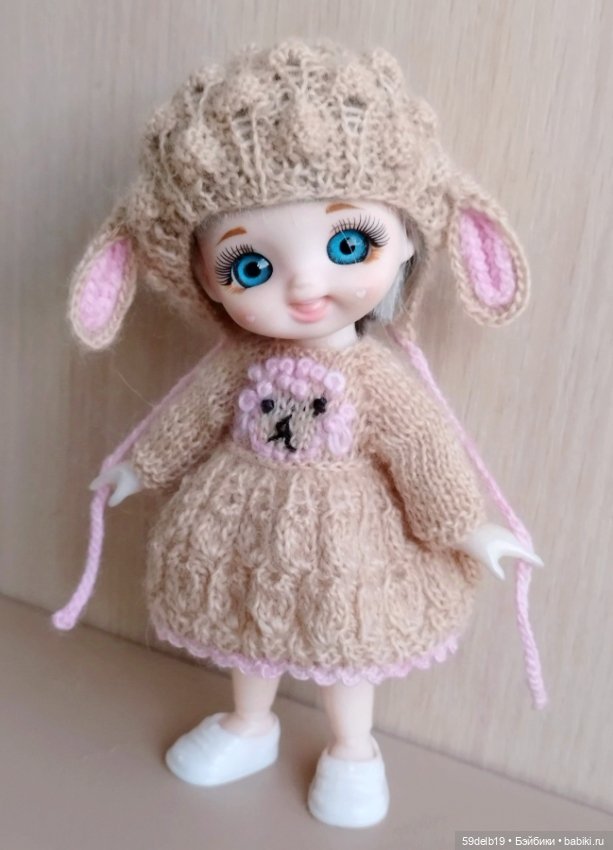 Наряд для куколки бабольки 15 см "ОВЕЧКА" (фото 5)