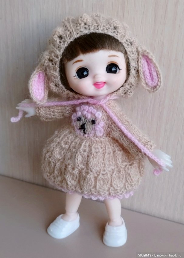 Наряд для куколки бабольки 15 см "ОВЕЧКА" (фото 7)