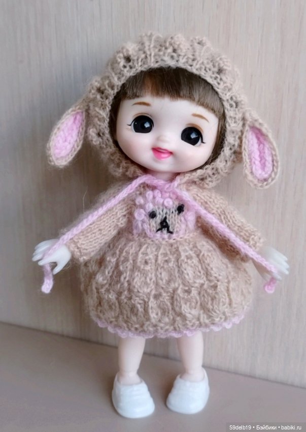 Наряд для куколки бабольки 15 см "ОВЕЧКА" (фото 6)