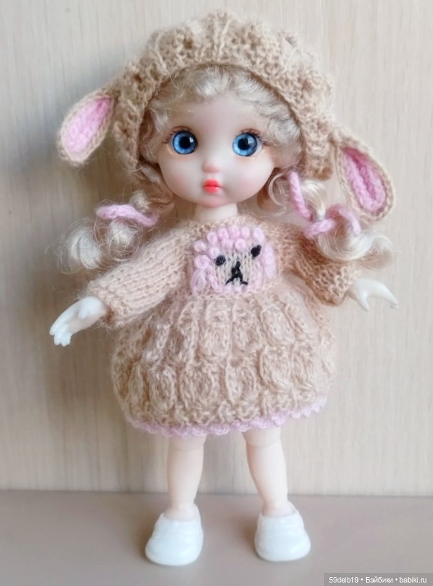 Наряд для куколки бабольки 15 см "ОВЕЧКА" (фото 10)