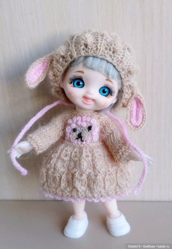 Наряд для куколки бабольки 15 см "ОВЕЧКА" (фото 4)
