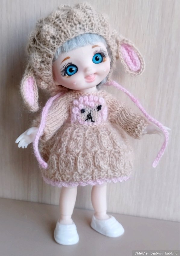 Наряд для куколки бабольки 15 см "ОВЕЧКА" (фото 3)