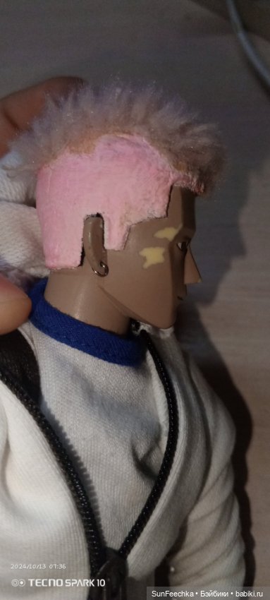 Нужна помощь советом. Требуется реставрация сколов краски на лице (фото 4)