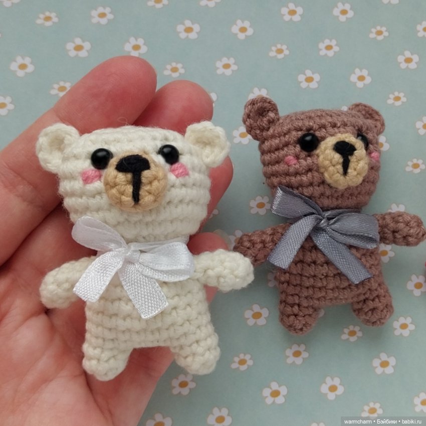 Вязаные Мини Мишки — Вязаные игрушки и амигуруми: крючком (фото 6)