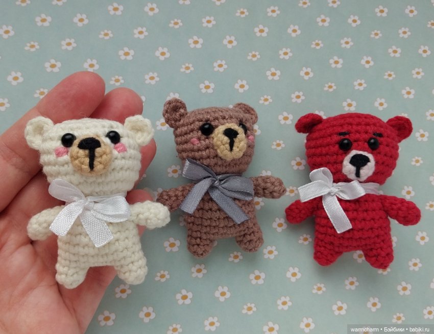 Вязаные Мини Мишки — Вязаные игрушки и амигуруми: крючком (фото 5)