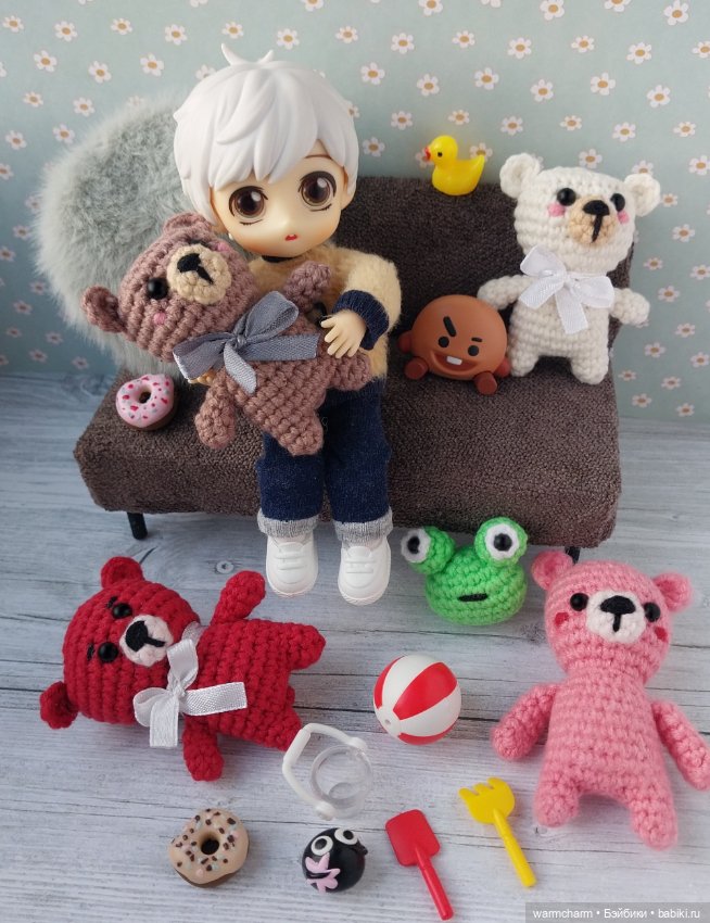 Вязаные Мини Мишки — Вязаные игрушки и амигуруми: крючком (фото 9)