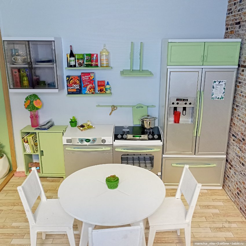 Кухня 💚 — Румбоксы и кукольные интерьеры: фото