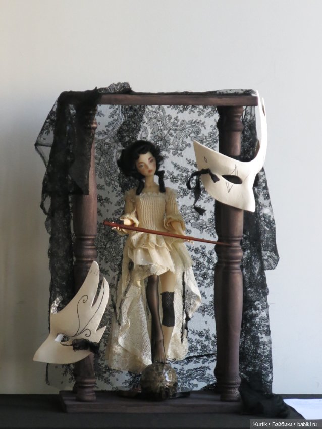 Черно-белая Коломбина — Фотоистории с куклами BJD (БЖД): сериалы