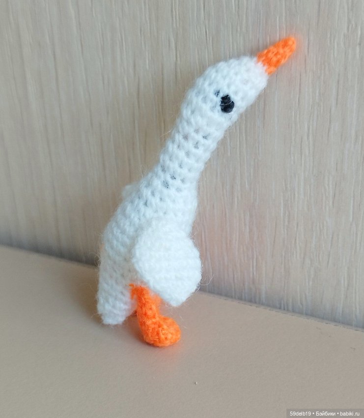 Гусь-Обнимусь - микроигрушка для кукол ростом 14-16 см (фото 5)