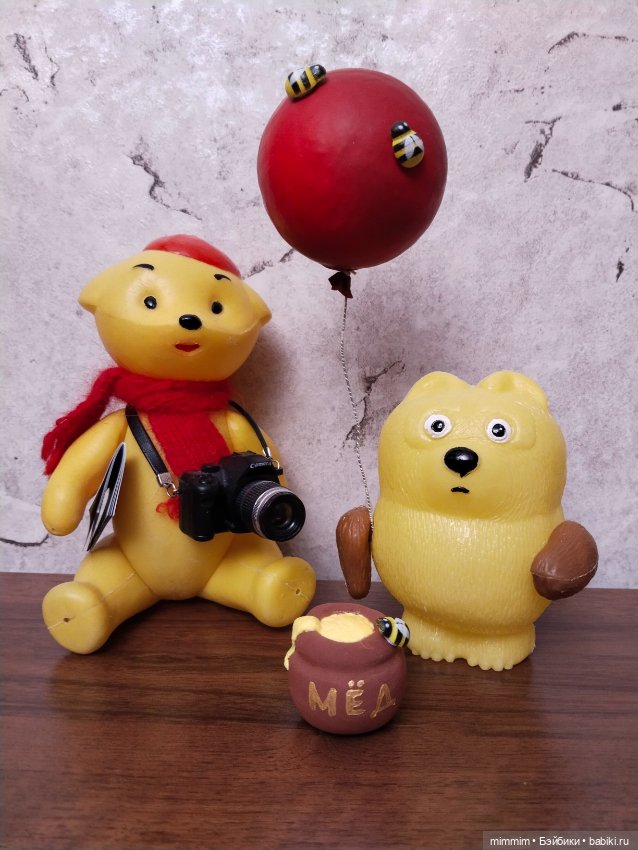 Сладкоежка Винни Пух — Советские винтажные куклы (СССР): Ленигрушка (фото 6)