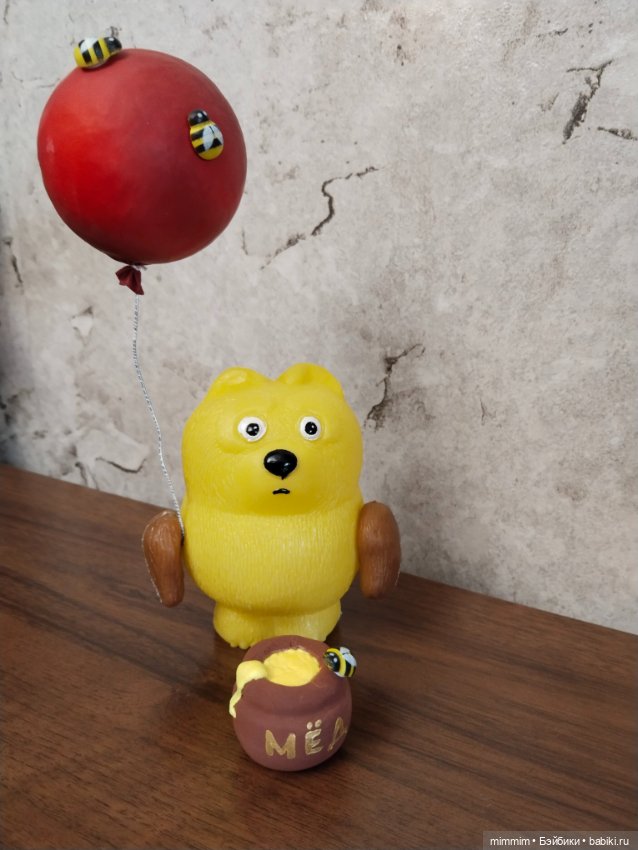 Сладкоежка Винни Пух — Советские винтажные куклы (СССР): Ленигрушка (фото 4)