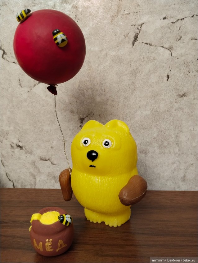 Сладкоежка Винни Пух — Советские винтажные куклы (СССР): Ленигрушка (фото 2)