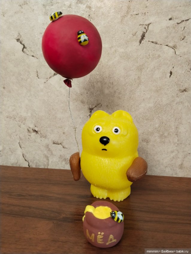 Сладкоежка Винни Пух — Советские винтажные куклы (СССР): Ленигрушка (фото 3)