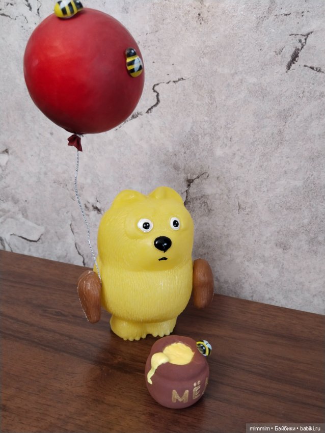 Сладкоежка Винни Пух — Советские винтажные куклы (СССР): Ленигрушка (фото 5)