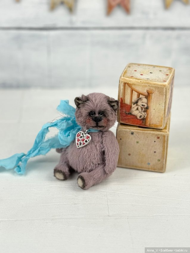 Тедди котик Чарли — Авторские мишки Тедди и друзья: фото (фото 5)