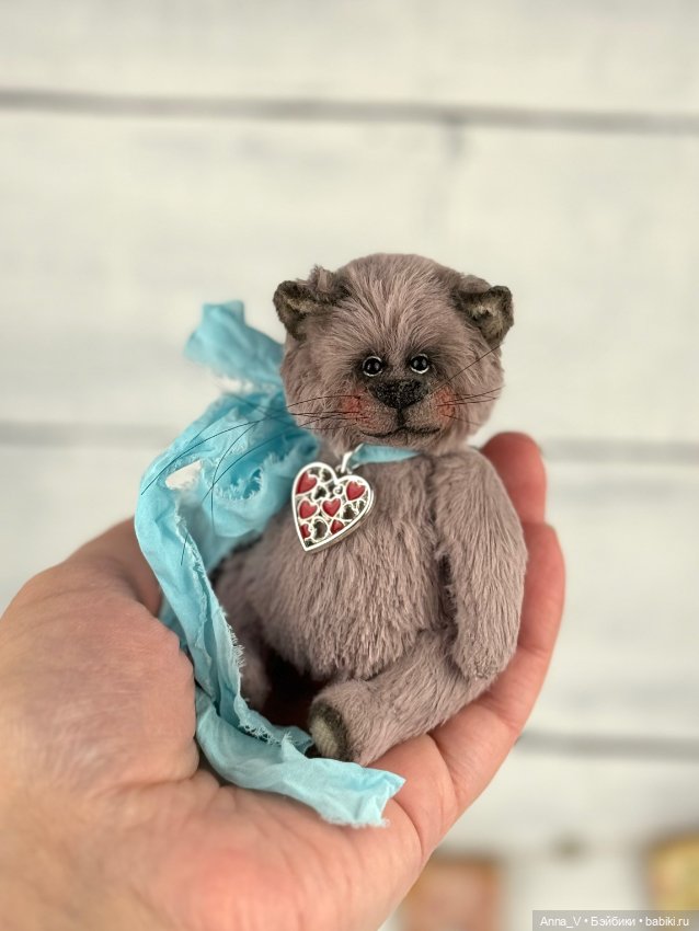 Тедди котик Чарли — Авторские мишки Тедди и друзья: фото (фото 4)