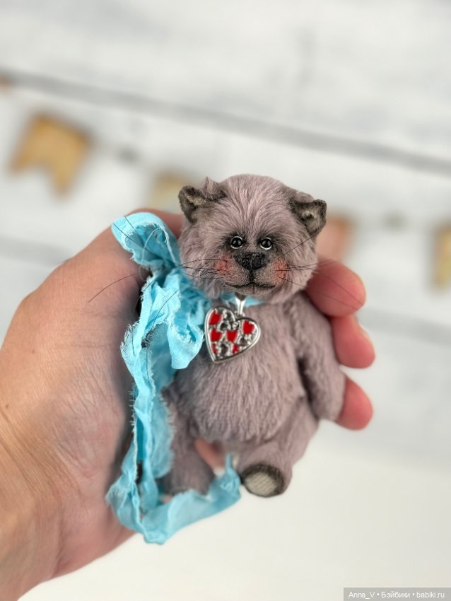 Тедди котик Чарли — Авторские мишки Тедди и друзья: фото (фото 2)