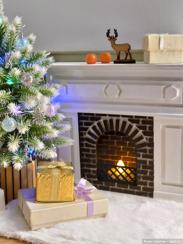 Новогодний румбокс🎄 — Румбоксы и кукольные интерьеры: фото (фото 6)