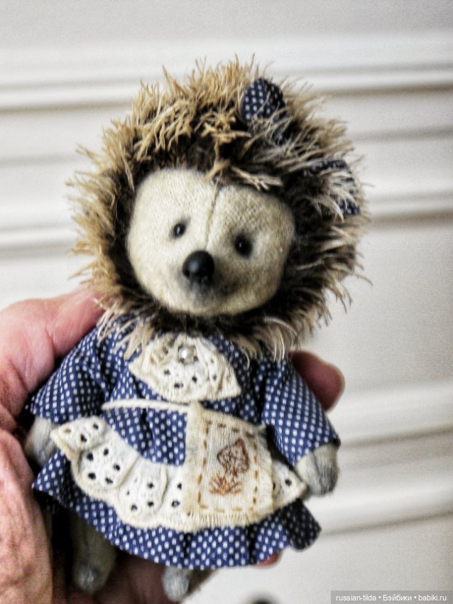 Ëжик Тедди из фланели — Авторские мишки Тедди и друзья: фото (фото 3)