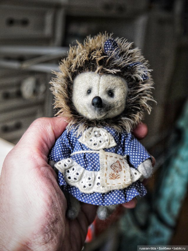 Ëжик Тедди из фланели — Авторские мишки Тедди и друзья: фото
