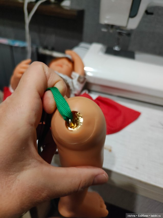 Ремонт ноги Вихтеля — Ремонт и реставрация кукол: тело (фото 2)