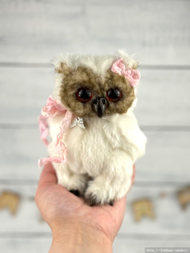 Тедди совушка Лара — Авторские мишки Тедди и друзья: фото (фото 2)