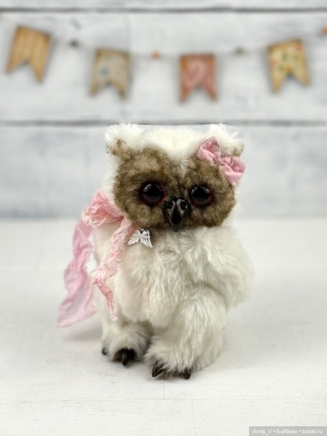Тедди совушка Лара — Авторские мишки Тедди и друзья: фото (фото 3)