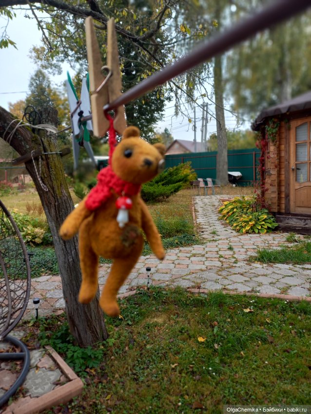 Фредди с пуговицей — Домашние фото авторских игрушек: Тедди (фото 3)