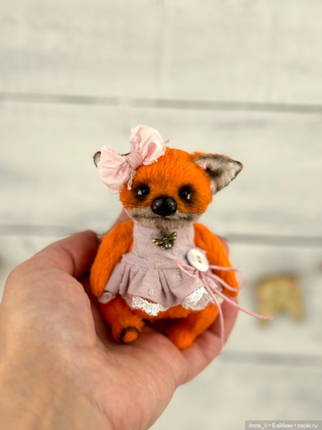 Тедди лисичка Мила — Авторские мишки Тедди и друзья: фото (фото 2)