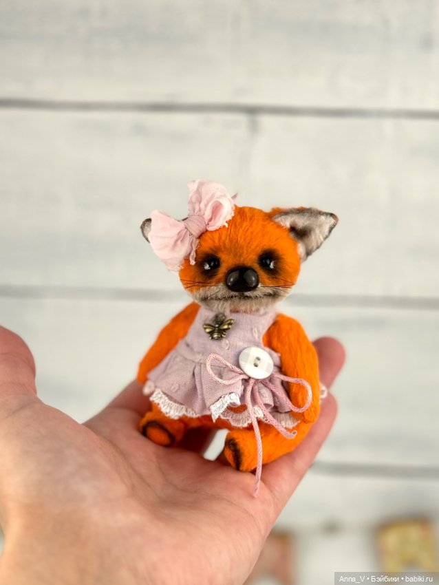 Тедди лисичка Мила — Авторские мишки Тедди и друзья: фото (фото 3)