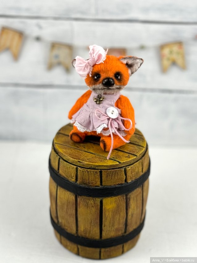 Тедди лисичка Мила — Авторские мишки Тедди и друзья: фото (фото 4)