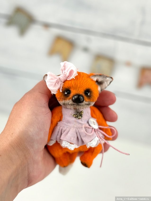 Тедди лисичка Мила — Авторские мишки Тедди и друзья: фото