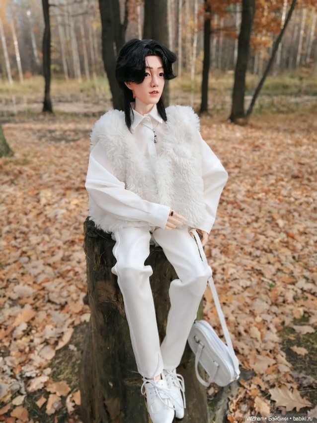 Белое облачко в осеннем лесу (фото 7)