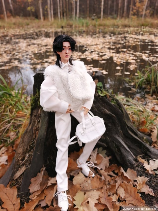 Белое облачко в осеннем лесу (фото 8)