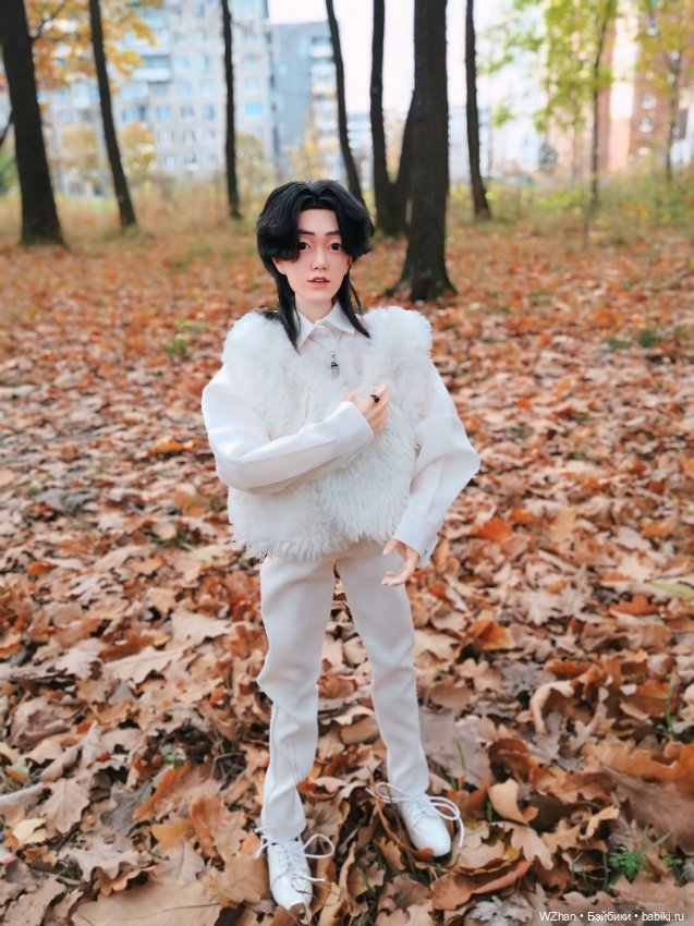 Белое облачко в осеннем лесу (фото 2)