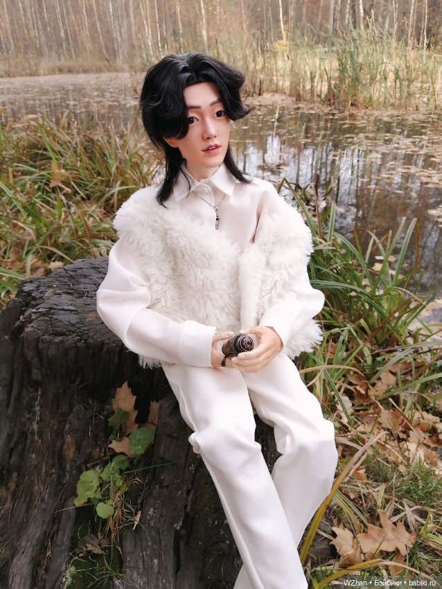 Белое облачко в осеннем лесу (фото 10)