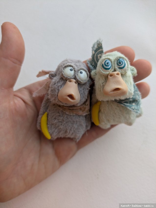 Орангутанцы. Брошки — Авторские мишки Тедди и друзья: фото (фото 4)