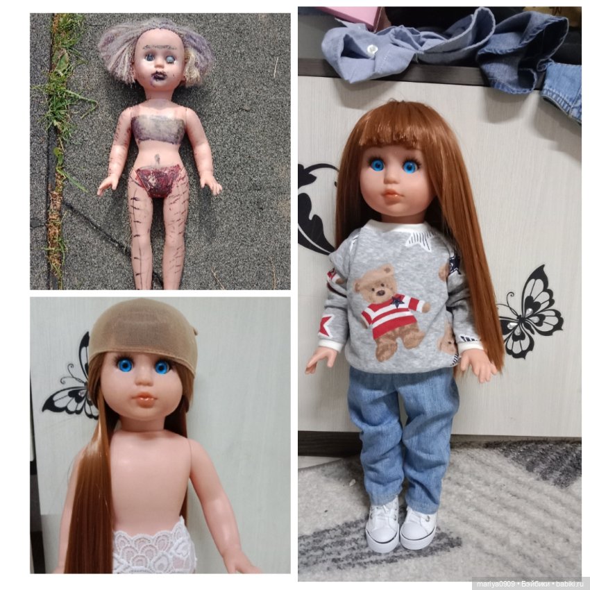 Мои работы за лето — Реставрация и преображение кукол: ремонт