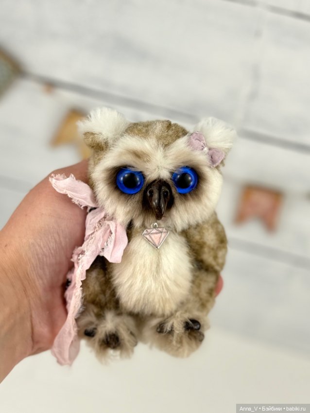 Тедди совушка Стеша — Авторские мишки Тедди и друзья: фото (фото 4)