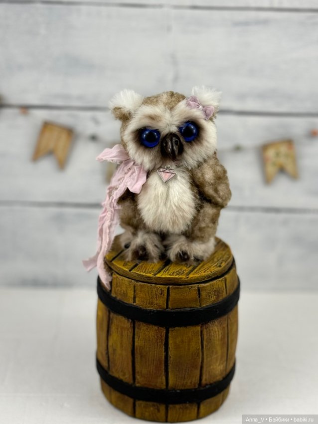 Тедди совушка Стеша — Авторские мишки Тедди и друзья: фото (фото 2)