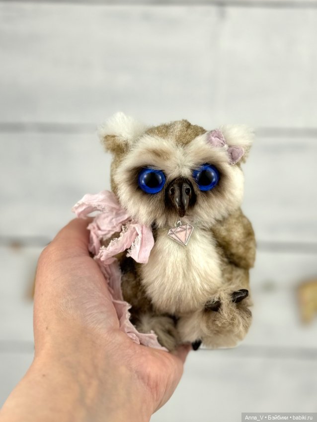 Тедди совушка Стеша — Авторские мишки Тедди и друзья: фото