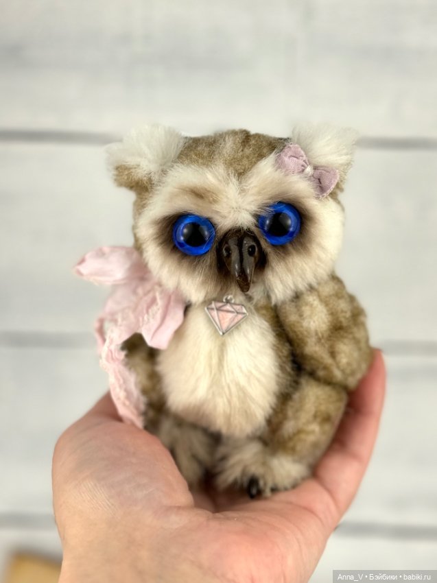 Тедди совушка Стеша — Авторские мишки Тедди и друзья: фото (фото 3)