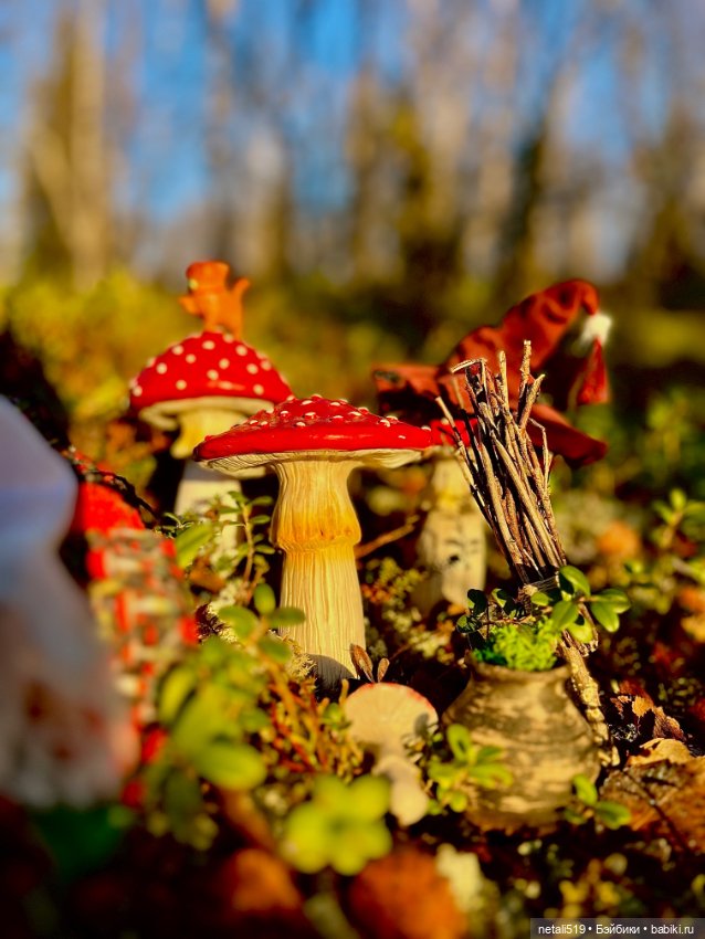 Милая грибная ведьмочка Black Cherry Doll Meihua (фото 9)