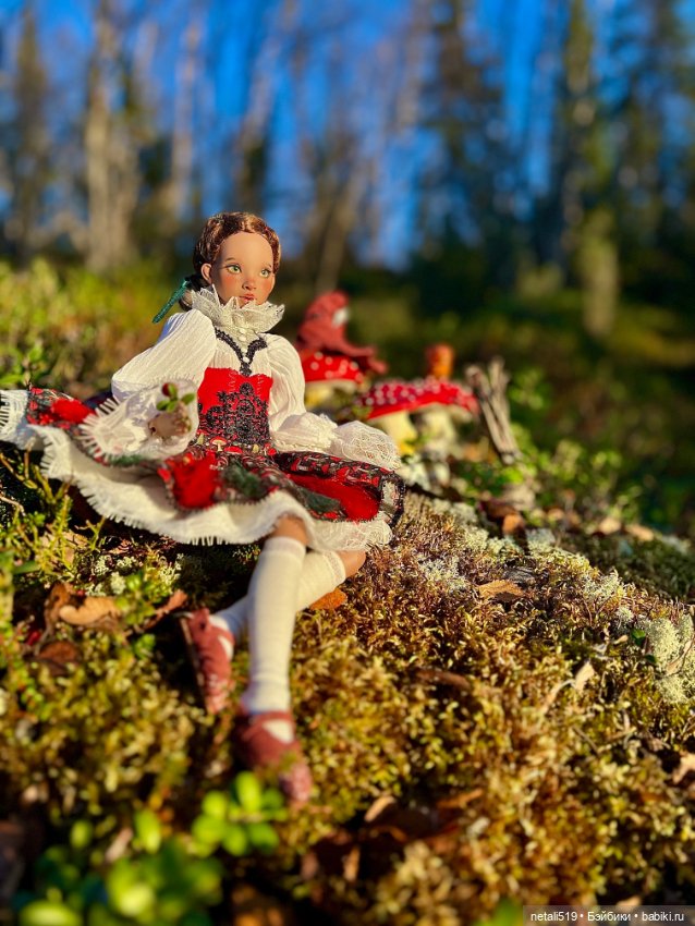Милая грибная ведьмочка Black Cherry Doll Meihua (фото 6)
